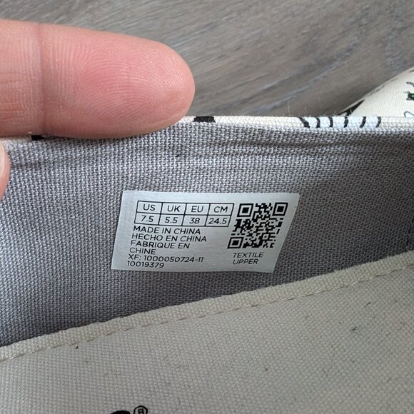 TOMS Belmont Natural Halloween Cats Slip-on Shoes Women 7.5 - Picture 10 of 10